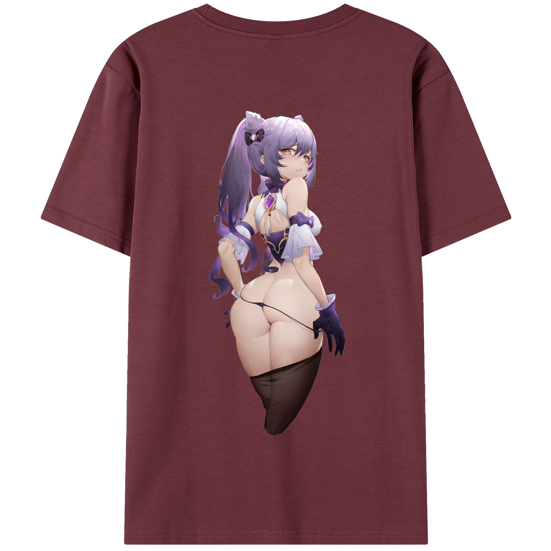 げんし神 刻晴 こくせい genshin Kokusei 綿100％半袖Tシャツ（背面プリント）